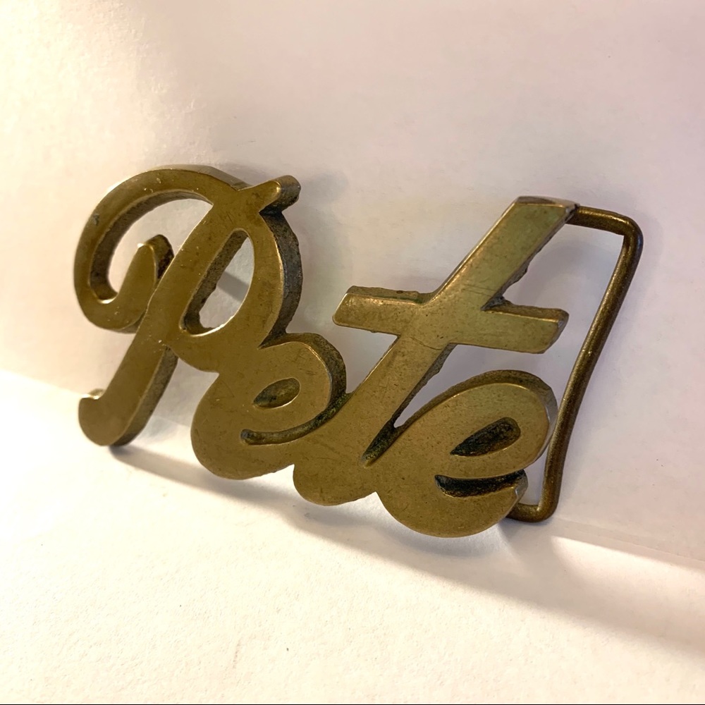 Brass ‘Pete’ Vintage Belt Buckle